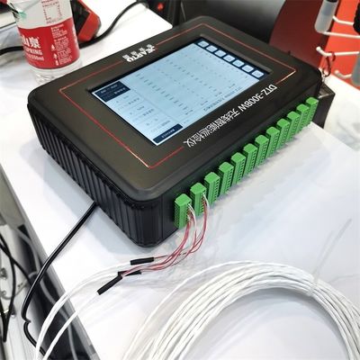 Silbergrauer intelligenter Temperatur- und Luftfeuchtigkeitsdetektor mit 16 oder 24 Kanälen
