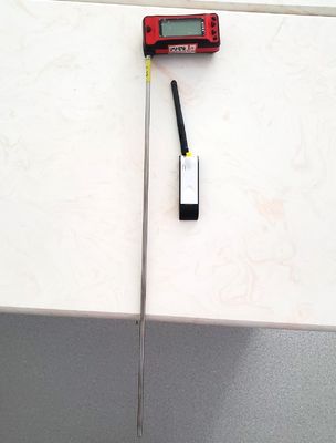 Drahtlose Kommunikation Pt100 Sonde Digitale Thermometer mit 316 Edelstahl Sensor